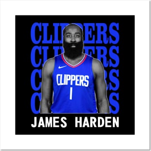 Los Angeles Clippers James Harden 1 Posters and Art